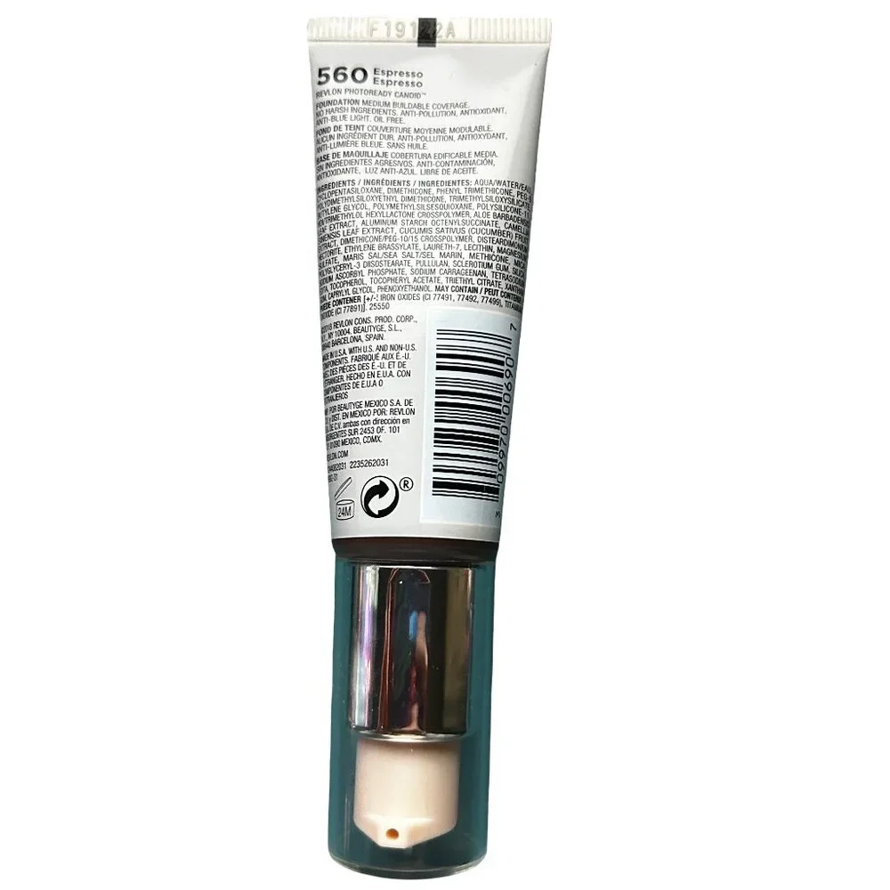 Revlon PhotoReady Candid Natural Finish Foundation Anti-Pollution 560 Espresso